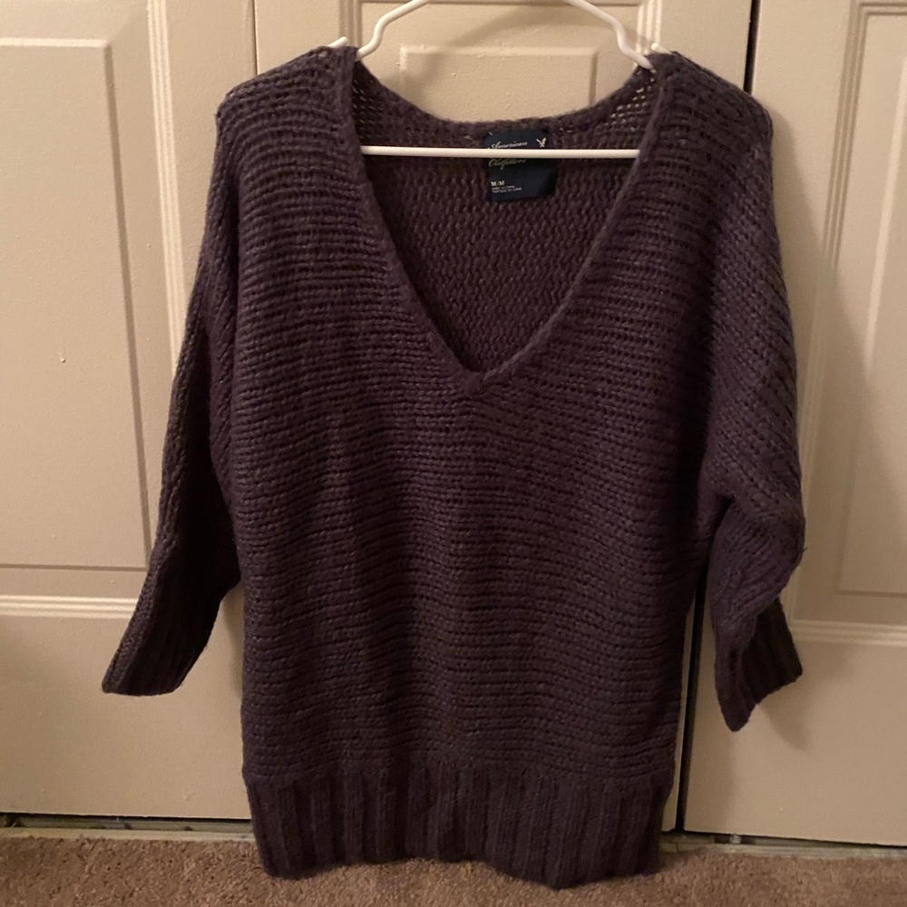 Purple American eagle sweater